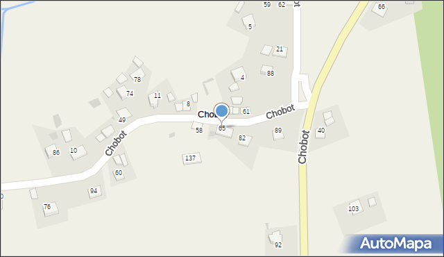 Chobot, Chobot, 65, mapa Chobot