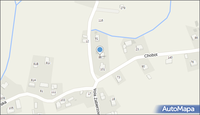 Chobot, Chobot, 96, mapa Chobot