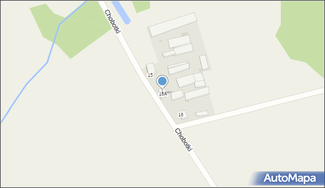 Chobotki, Chobotki, 16A, mapa Chobotki