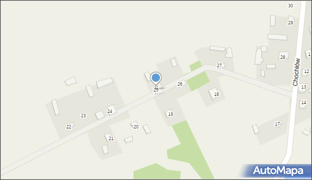 Chochłów, Chochłów, 25, mapa Chochłów