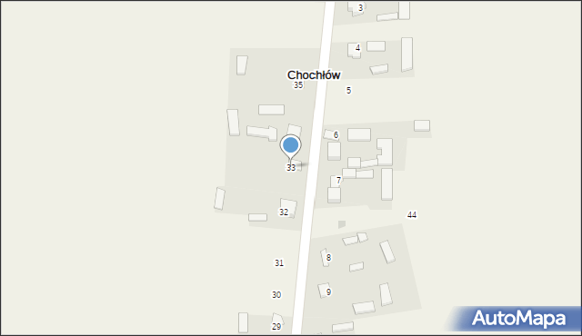 Chochłów, Chochłów, 33, mapa Chochłów