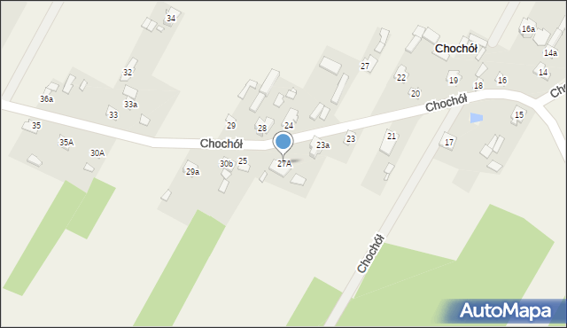 Chochół, Chochół, 27A, mapa Chochół