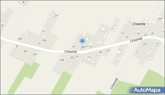 Chochół, Chochół, 28, mapa Chochół
