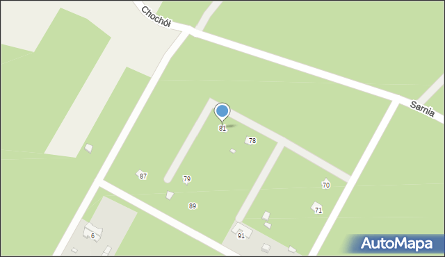 Chochół, Chochół, 81, mapa Chochół