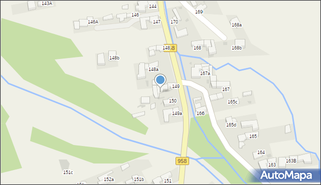 Chochołów, Chochołów, 149b, mapa Chochołów