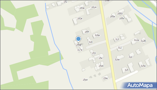 Chochołów, Chochołów, 153a, mapa Chochołów