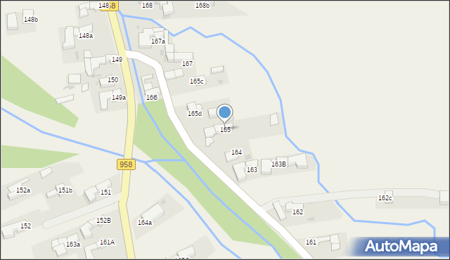 Chochołów, Chochołów, 165, mapa Chochołów