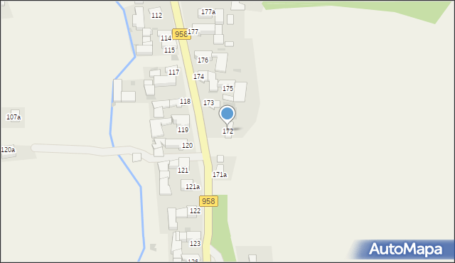 Chochołów, Chochołów, 172, mapa Chochołów