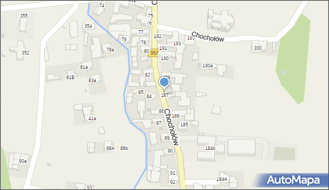 Chochołów, Chochołów, 187, mapa Chochołów