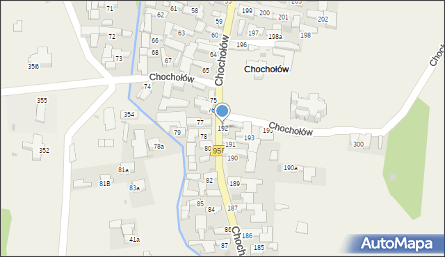 Chochołów, Chochołów, 192, mapa Chochołów