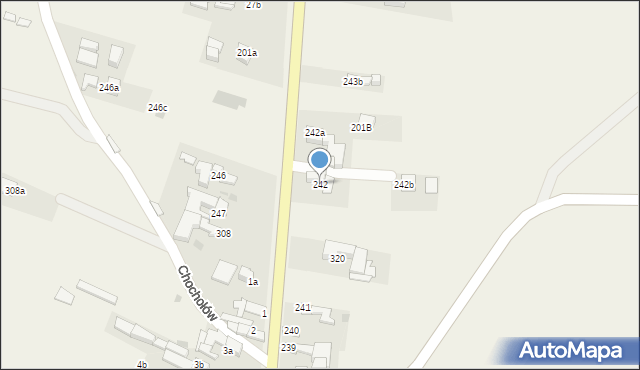 Chochołów, Chochołów, 242, mapa Chochołów