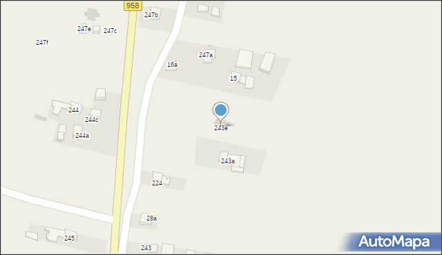 Chochołów, Chochołów, 243e, mapa Chochołów