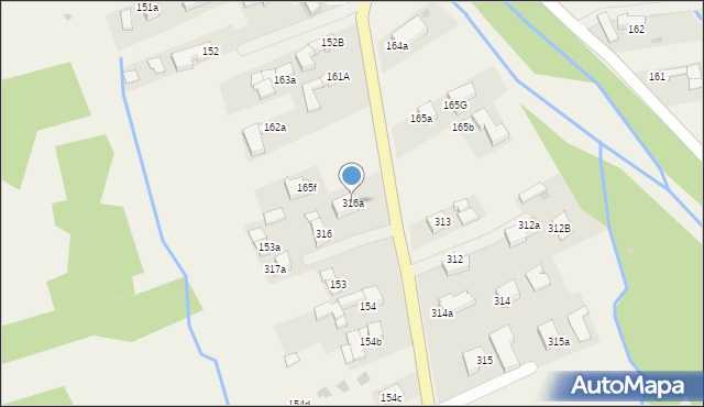 Chochołów, Chochołów, 316a, mapa Chochołów