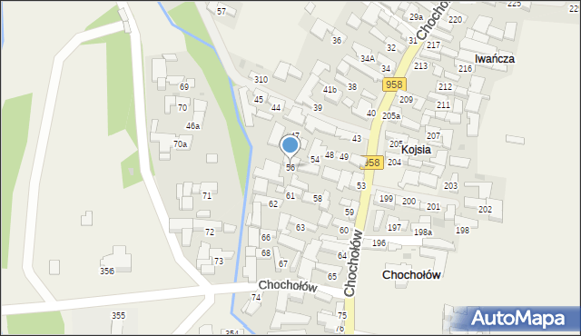 Chochołów, Chochołów, 56, mapa Chochołów
