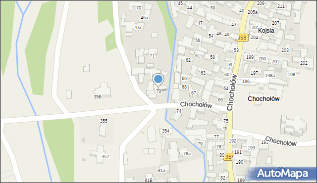 Chochołów, Chochołów, 73, mapa Chochołów