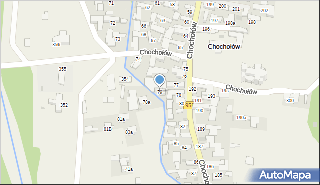Chochołów, Chochołów, 79, mapa Chochołów