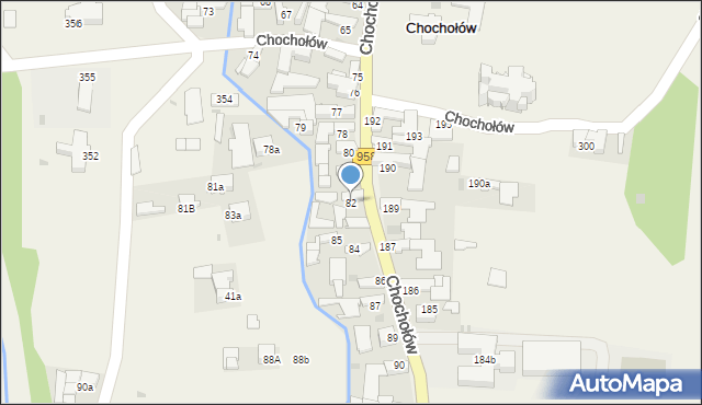 Chochołów, Chochołów, 82, mapa Chochołów