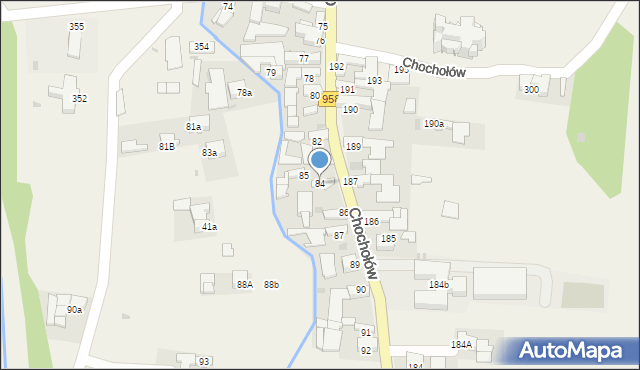 Chochołów, Chochołów, 84, mapa Chochołów