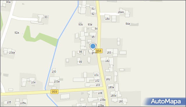 Chochołów, Chochołów, 97, mapa Chochołów