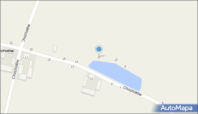 Chochołów, Chochołów, 12, mapa Chochołów