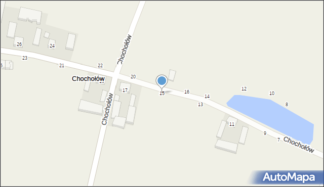 Chochołów, Chochołów, 15, mapa Chochołów