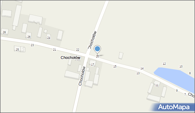 Chochołów, Chochołów, 20, mapa Chochołów