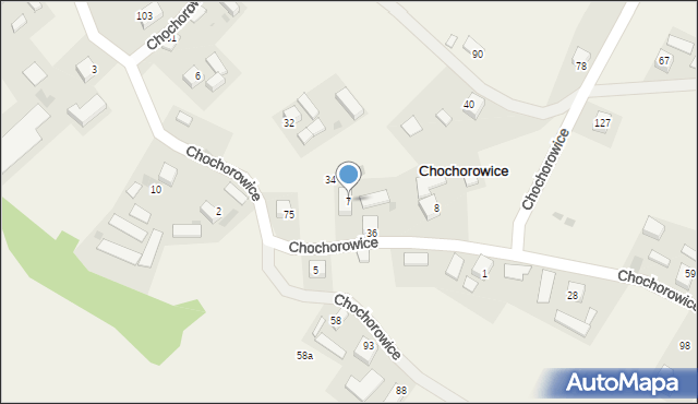 Chochorowice, Chochorowice, 7, mapa Chochorowice