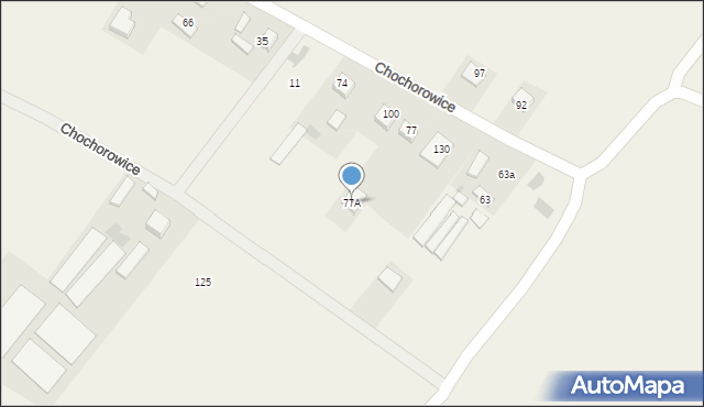 Chochorowice, Chochorowice, 77A, mapa Chochorowice