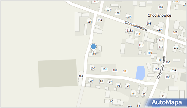 Chocianowice, Chocianowice, 115, mapa Chocianowice