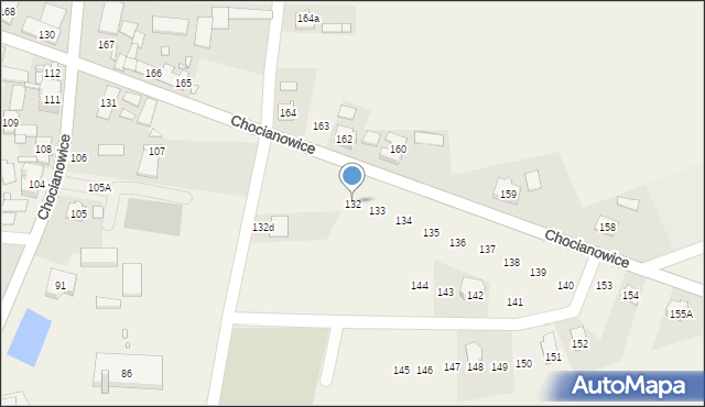 Chocianowice, Chocianowice, 132, mapa Chocianowice