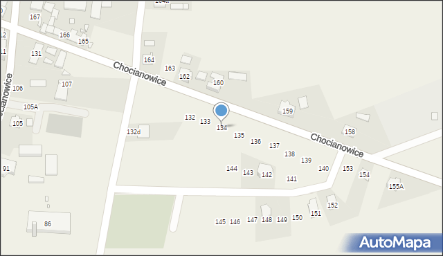 Chocianowice, Chocianowice, 134, mapa Chocianowice
