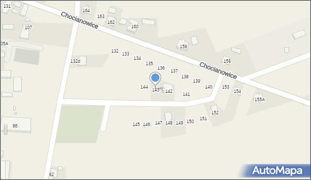 Chocianowice, Chocianowice, 143, mapa Chocianowice