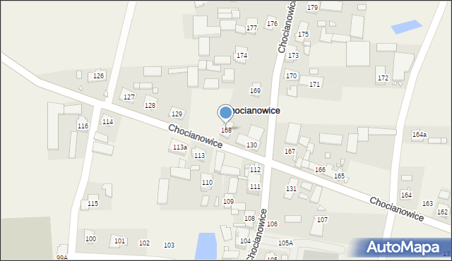 Chocianowice, Chocianowice, 168, mapa Chocianowice
