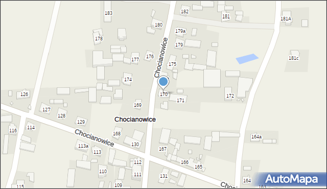 Chocianowice, Chocianowice, 170, mapa Chocianowice