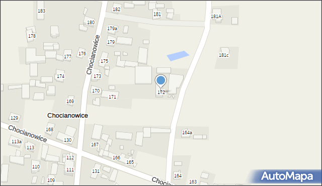 Chocianowice, Chocianowice, 172, mapa Chocianowice
