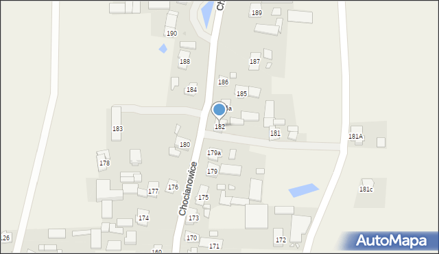 Chocianowice, Chocianowice, 182, mapa Chocianowice