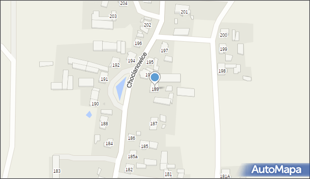 Chocianowice, Chocianowice, 189, mapa Chocianowice