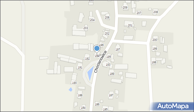 Chocianowice, Chocianowice, 194, mapa Chocianowice