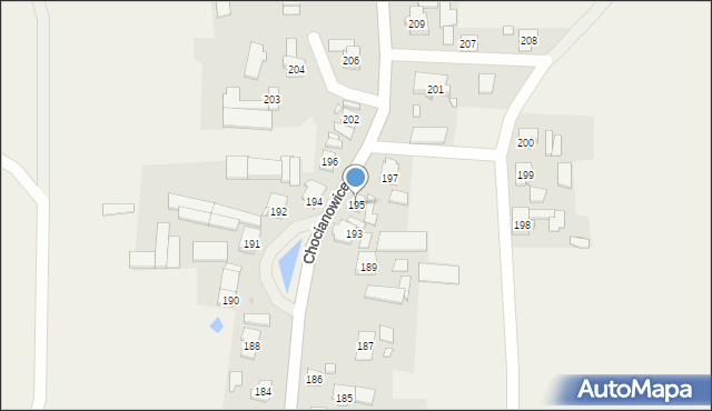 Chocianowice, Chocianowice, 195, mapa Chocianowice