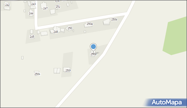 Chocianowice, Chocianowice, 250d, mapa Chocianowice