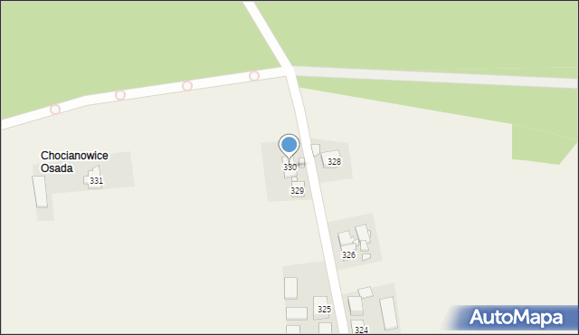 Chocianowice, Chocianowice, 330, mapa Chocianowice