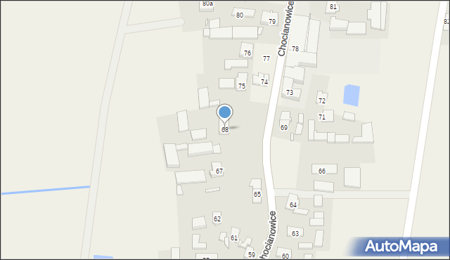 Chocianowice, Chocianowice, 68, mapa Chocianowice