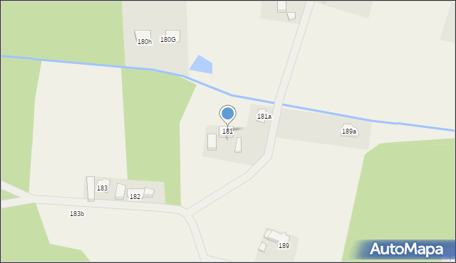 Chocianowiec, Chocianowiec, 181, mapa Chocianowiec