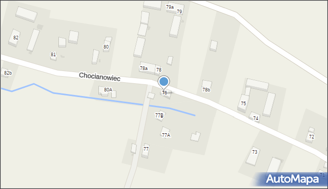 Chocianowiec, Chocianowiec, 76, mapa Chocianowiec