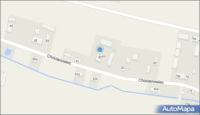 Chocianowiec, Chocianowiec, 82, mapa Chocianowiec