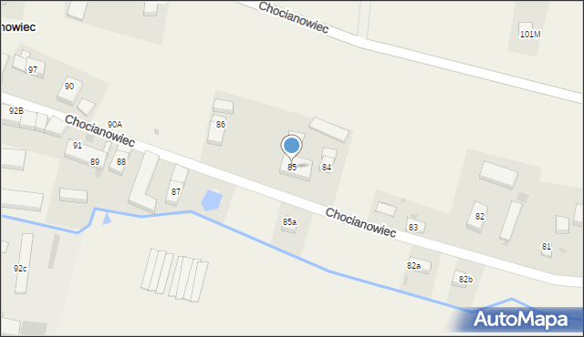 Chocianowiec, Chocianowiec, 85, mapa Chocianowiec