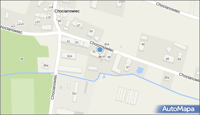 Chocianowiec, Chocianowiec, 89, mapa Chocianowiec