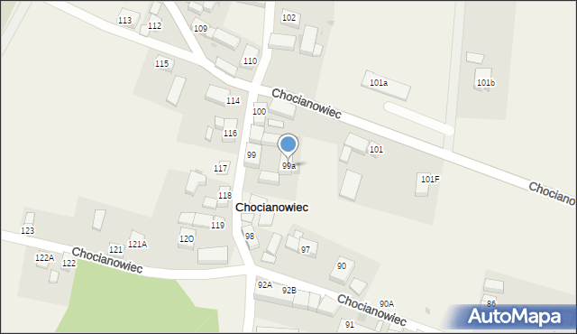 Chocianowiec, Chocianowiec, 99a, mapa Chocianowiec