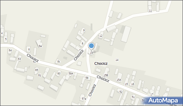Chocicz, Chocicz, 13, mapa Chocicz