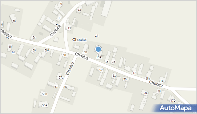 Chocicz, Chocicz, 15A, mapa Chocicz